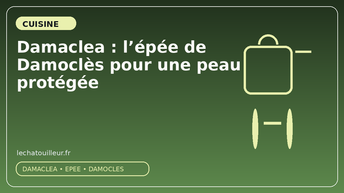 Damaclea : l’épée de Damoclès pour une peau protégée