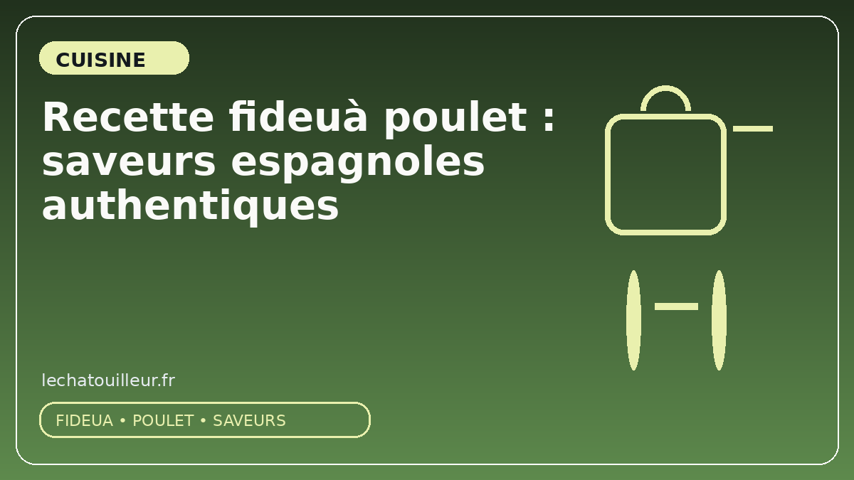 Recette fideuà poulet : saveurs espagnoles authentiques