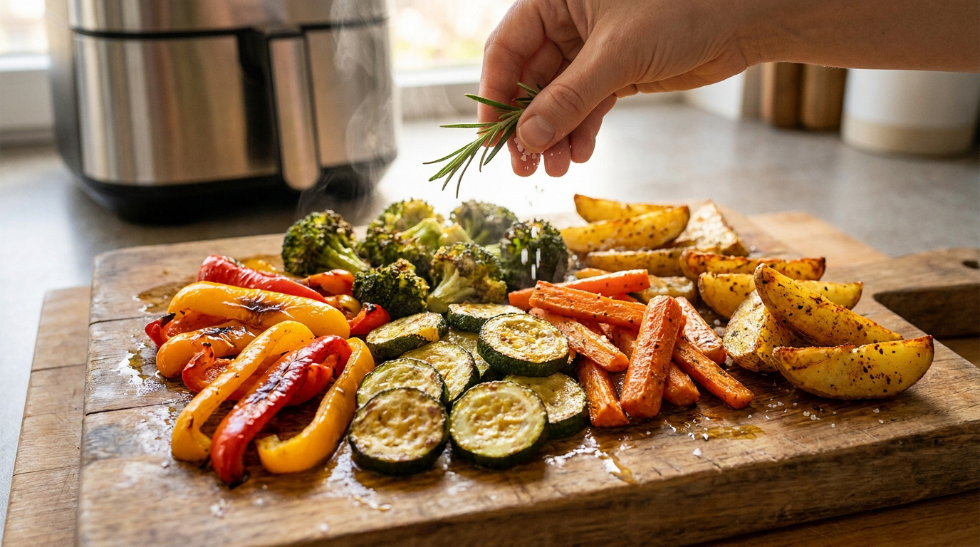 Légumes au air fryer : temps de cuisson et secrets de chef