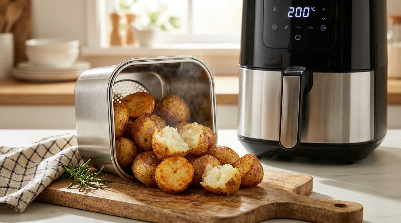 Pomme de terre au airfryer : temps de cuisson et astuces
