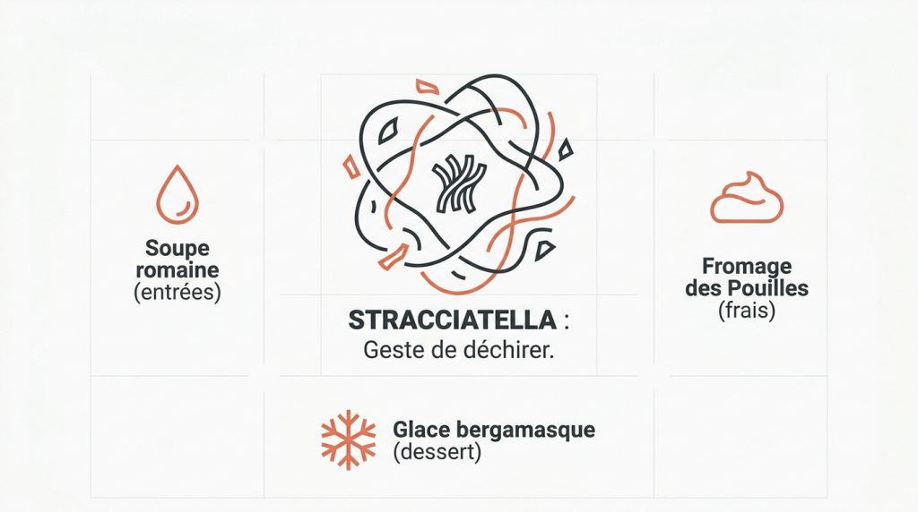 Tout savoir sur la stracciatella : soupe, fromage et glace