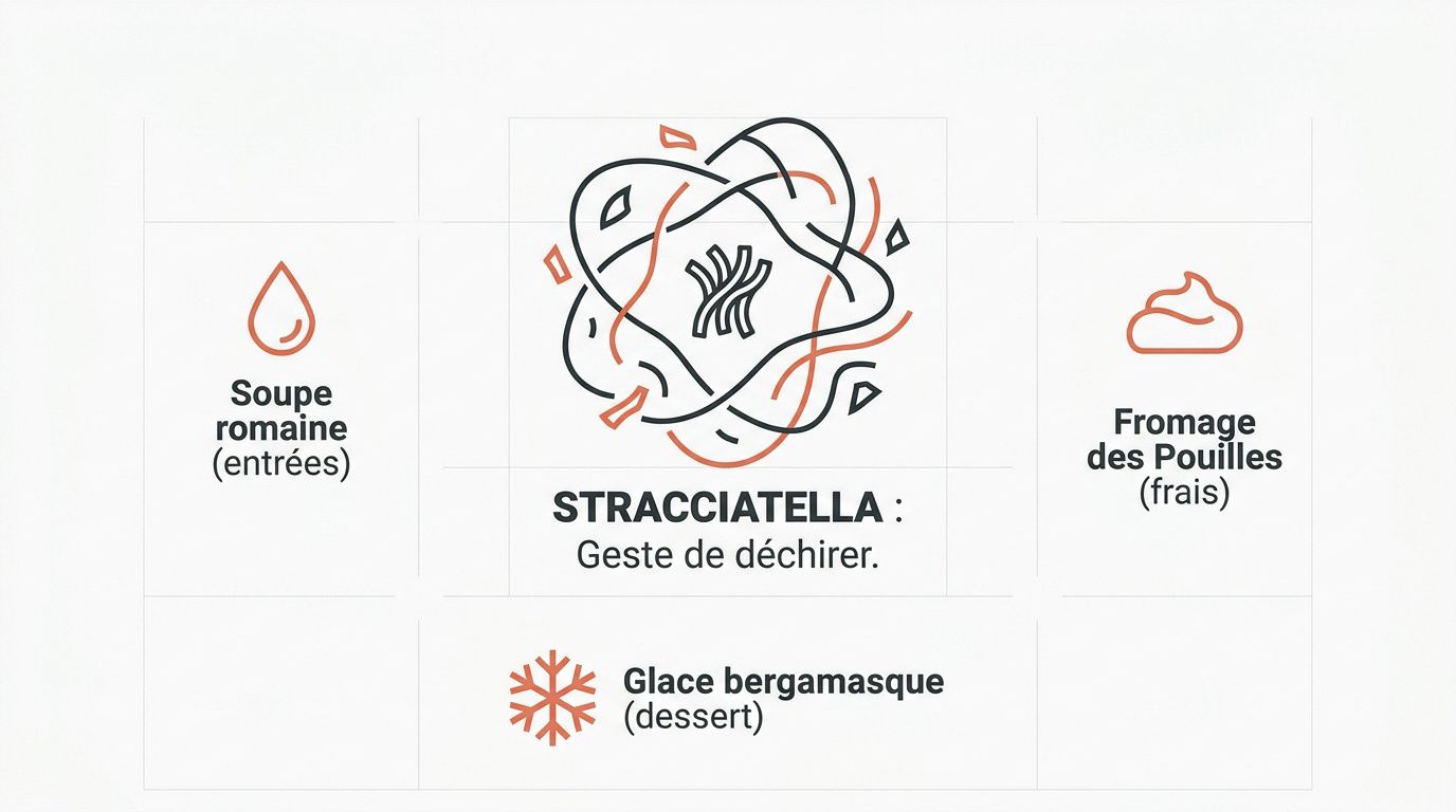 Tout savoir sur la stracciatella : soupe, fromage et glace