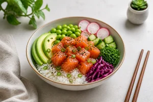 La recette parfaite du poke bowl saumon avocat