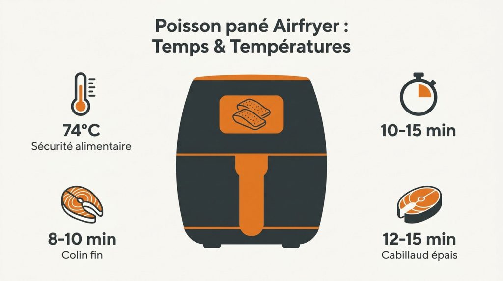 Poisson pané airfryer : temps de cuisson et astuces de chef