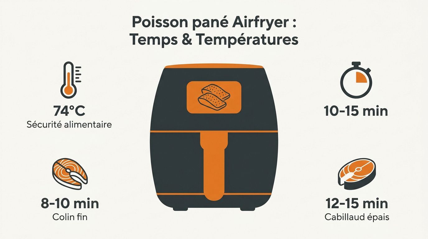 Poisson pané airfryer : temps de cuisson et astuces de chef