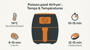 Poisson pané airfryer : temps de cuisson et astuces de chef