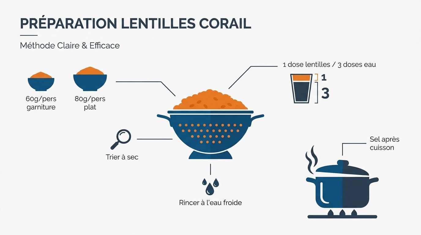 Cuisson des lentilles corail : les secrets d’une cheffe