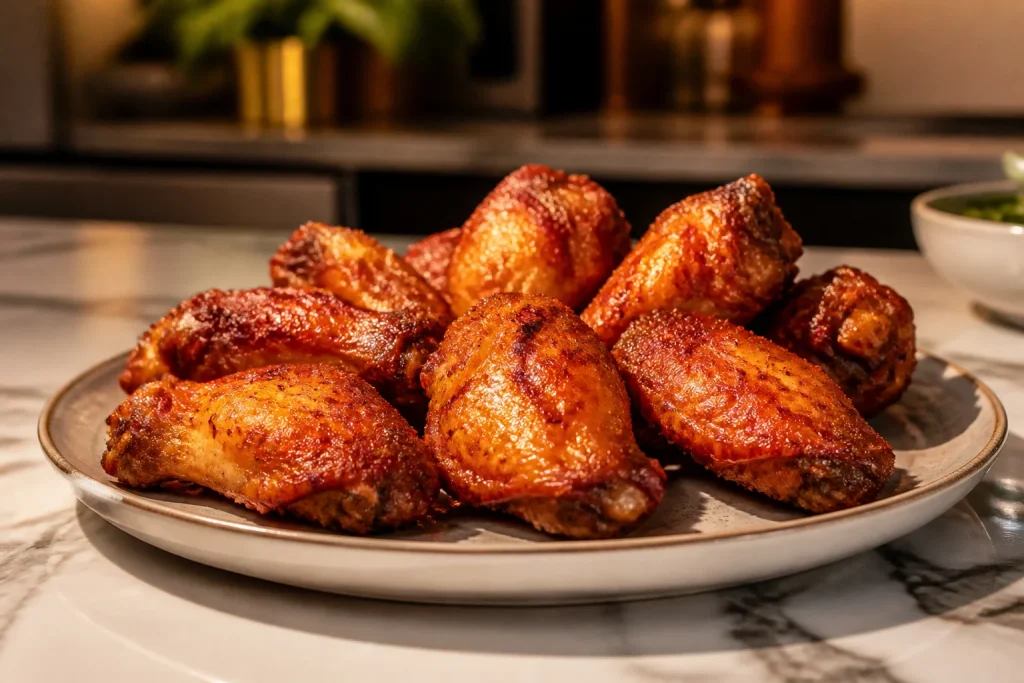 Ailes de poulet croustillantes dorees