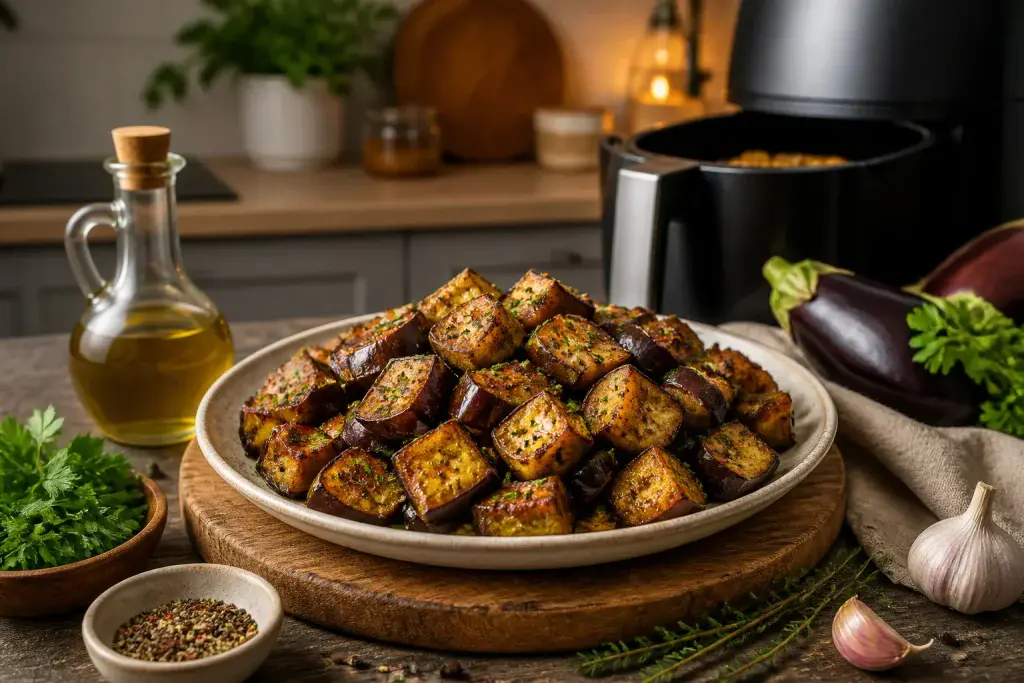 Aubergines croustillantes a lair fryer