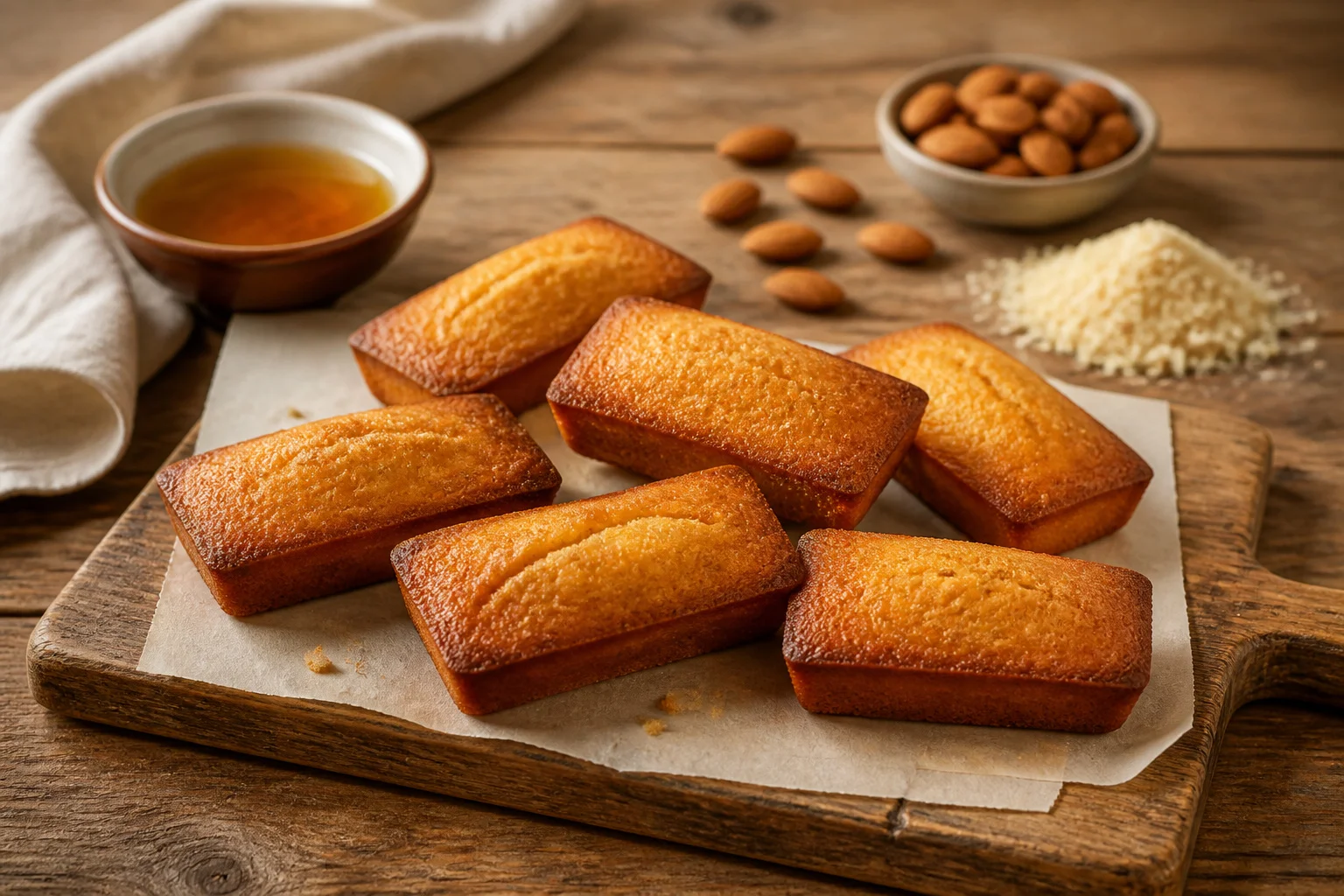 Financiers dores a la perfection