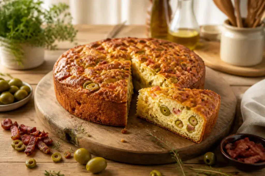 Cake aux olives et lardons une gourmandise maison