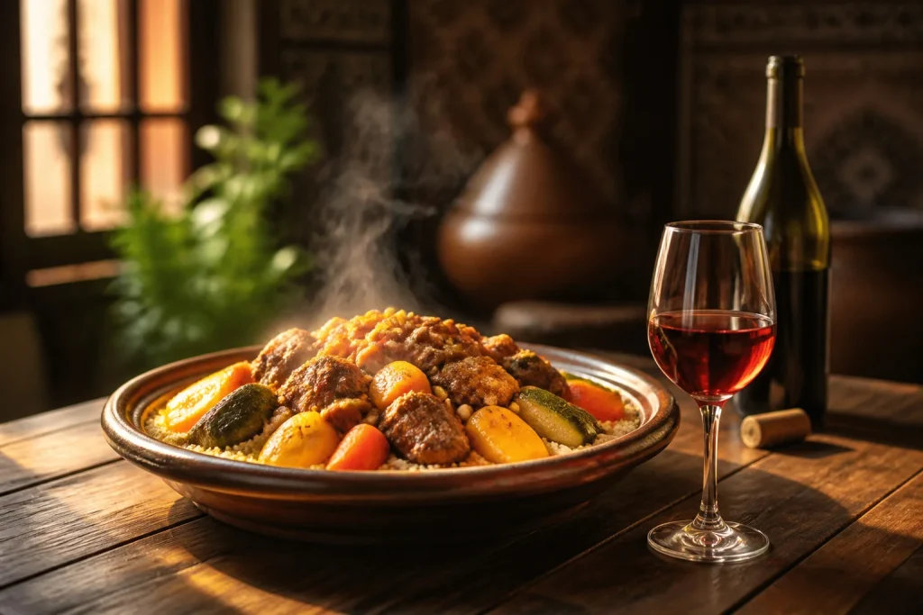 Couscous et vin un accord parfait