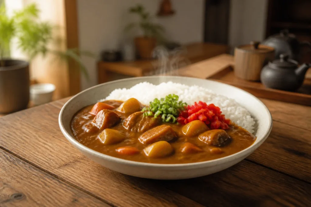 Curry japonais authentique et fumant