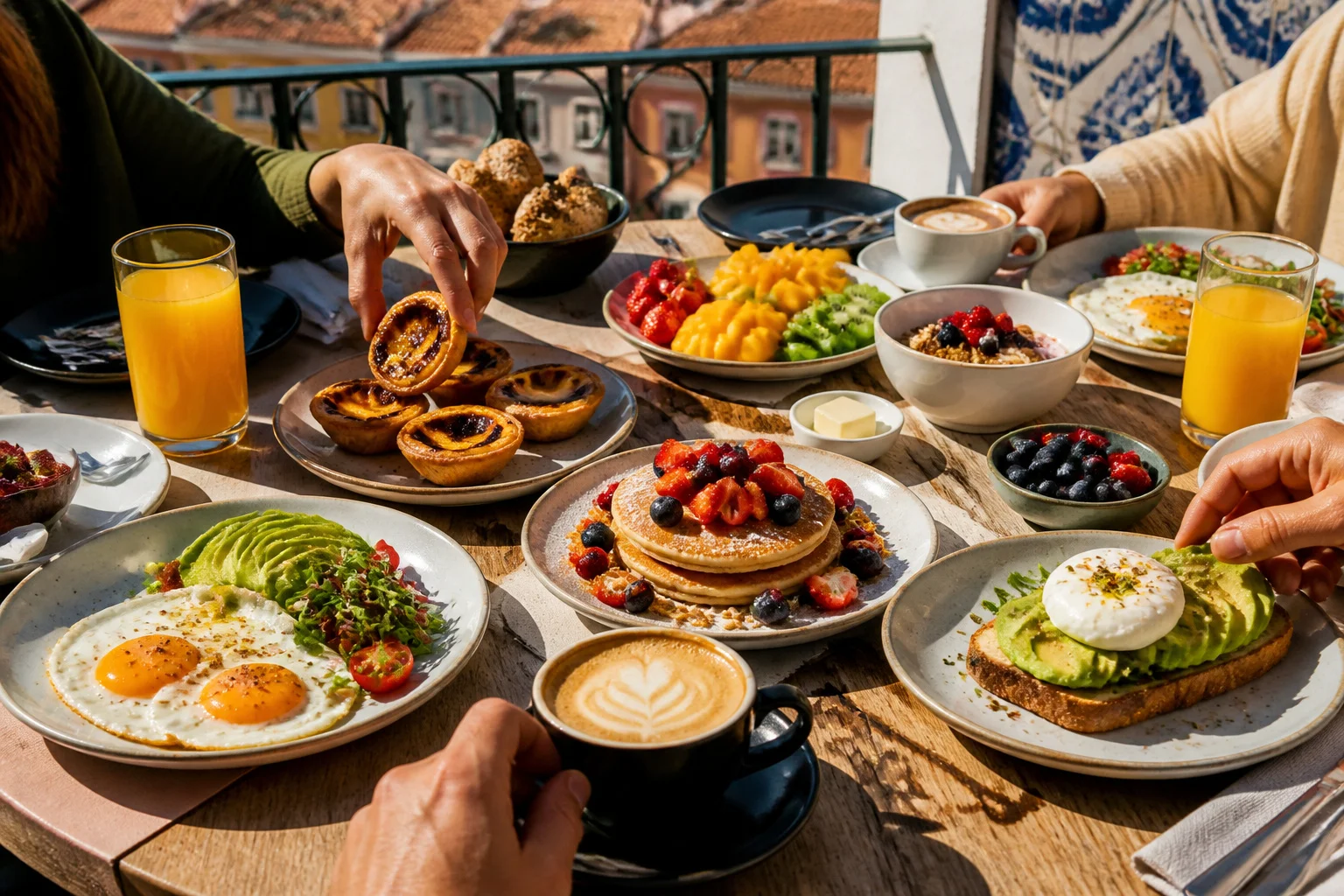 Brunch ensoleille a lisbonne