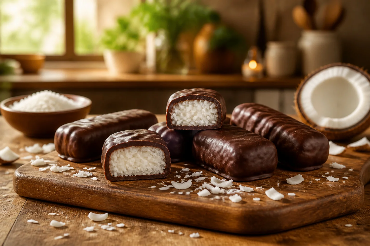 Delicieuses barres bounty maison