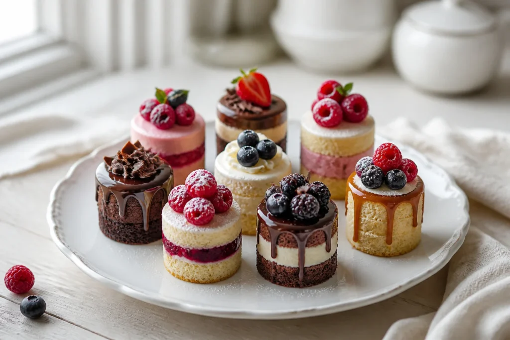 Mini gateaux gourmands aux fruits