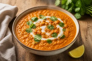 Recette facile de dahl de lentilles corail en 30 minutes