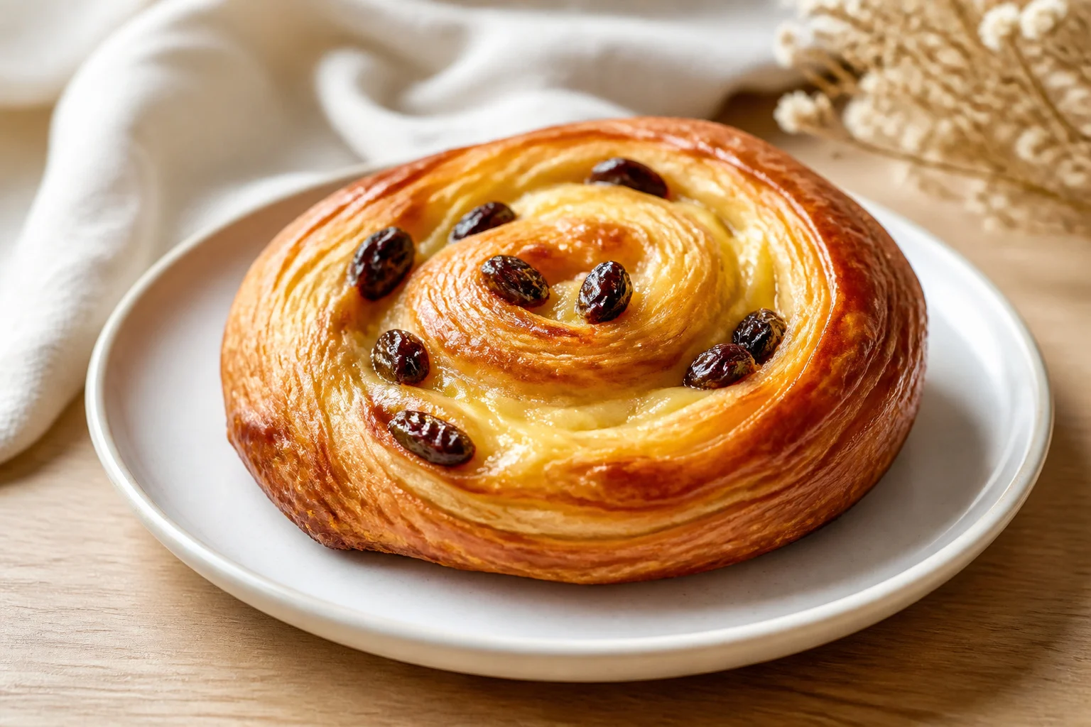 Delicieux pain aux raisins artisanal