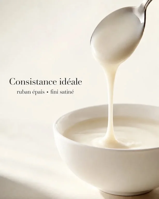 Glaçage sucre glace à la texture épaisse dans un bol