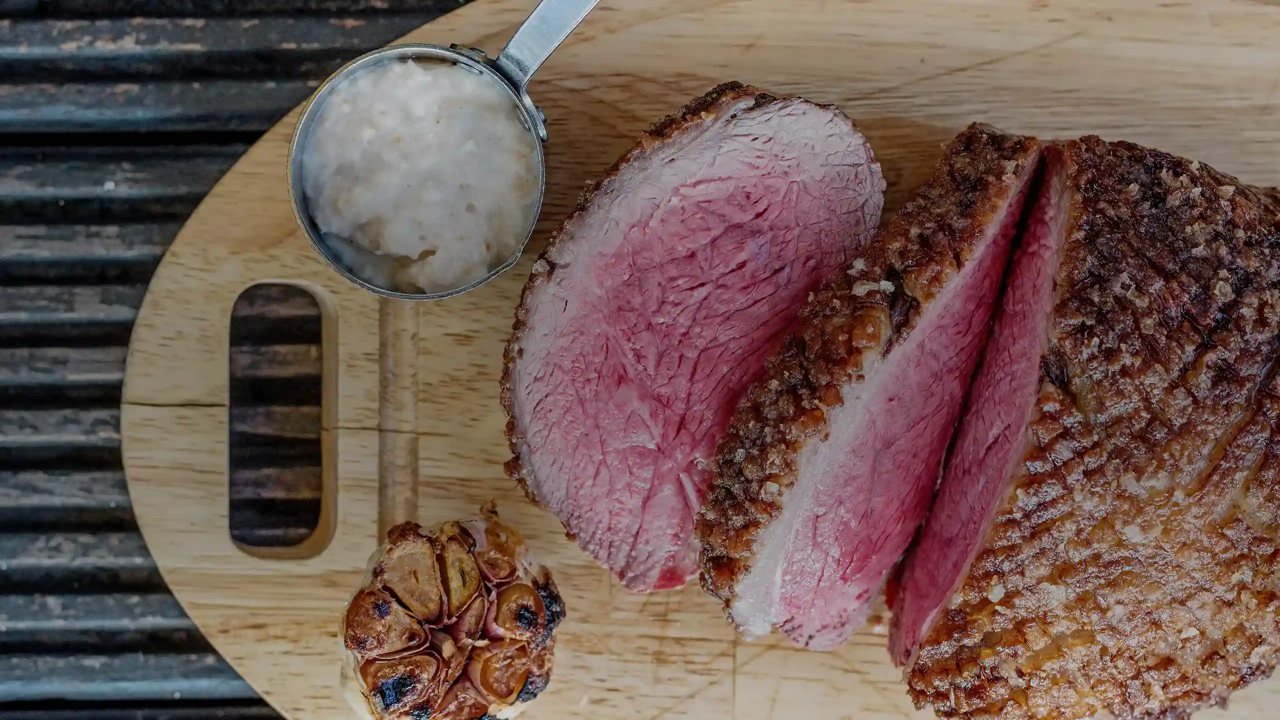 Rosbeef tranché, cœur rosé